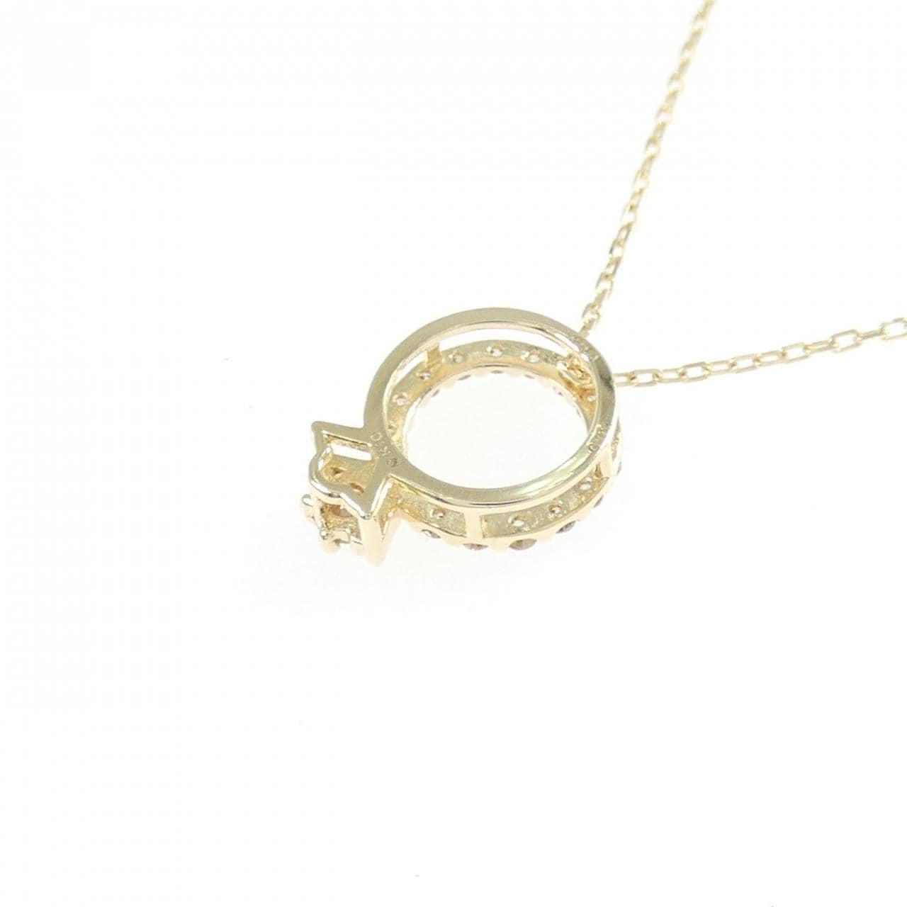 K10YG ダイヤモンド ネックレス 0.06CT