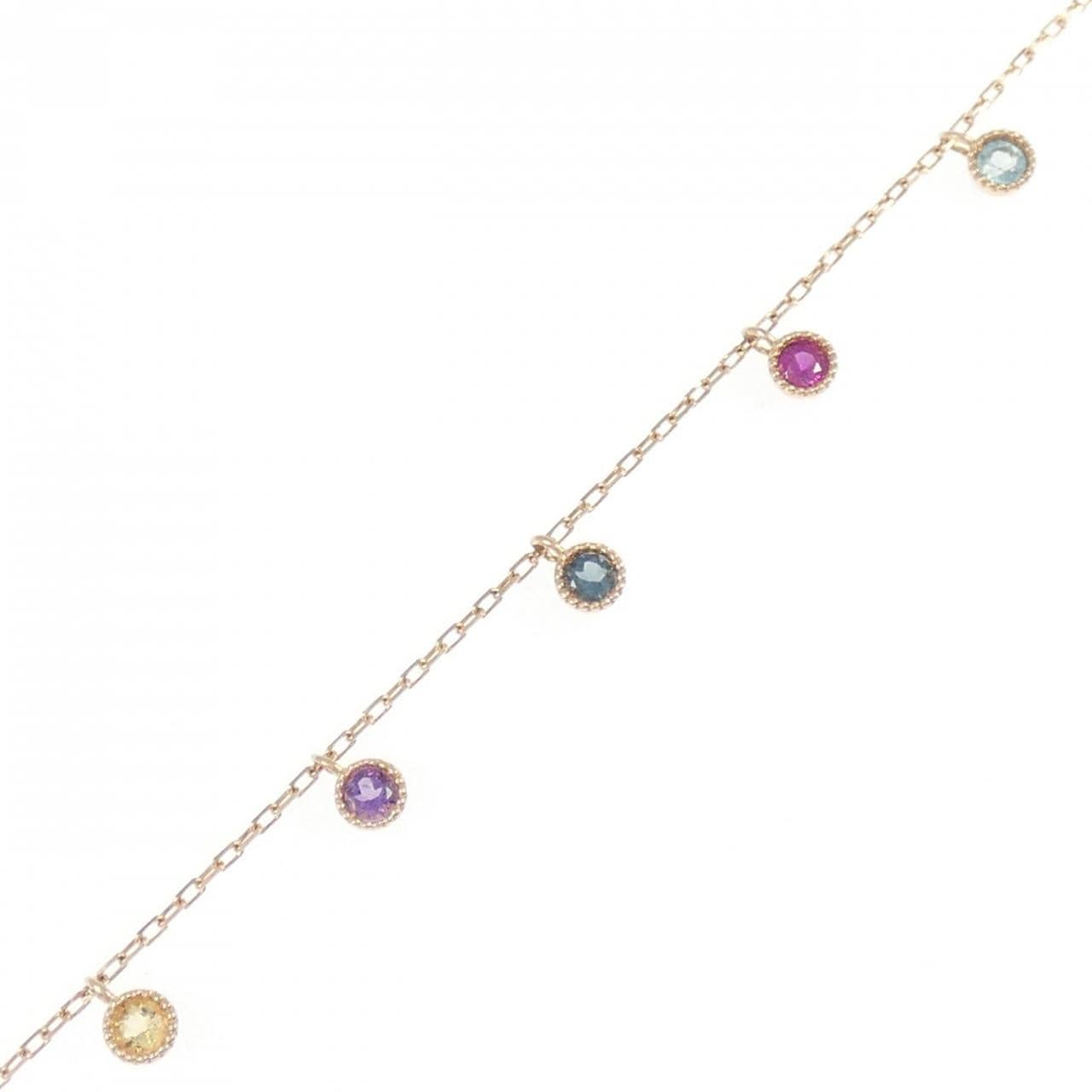 K10PG カラーストーン ブレスレット