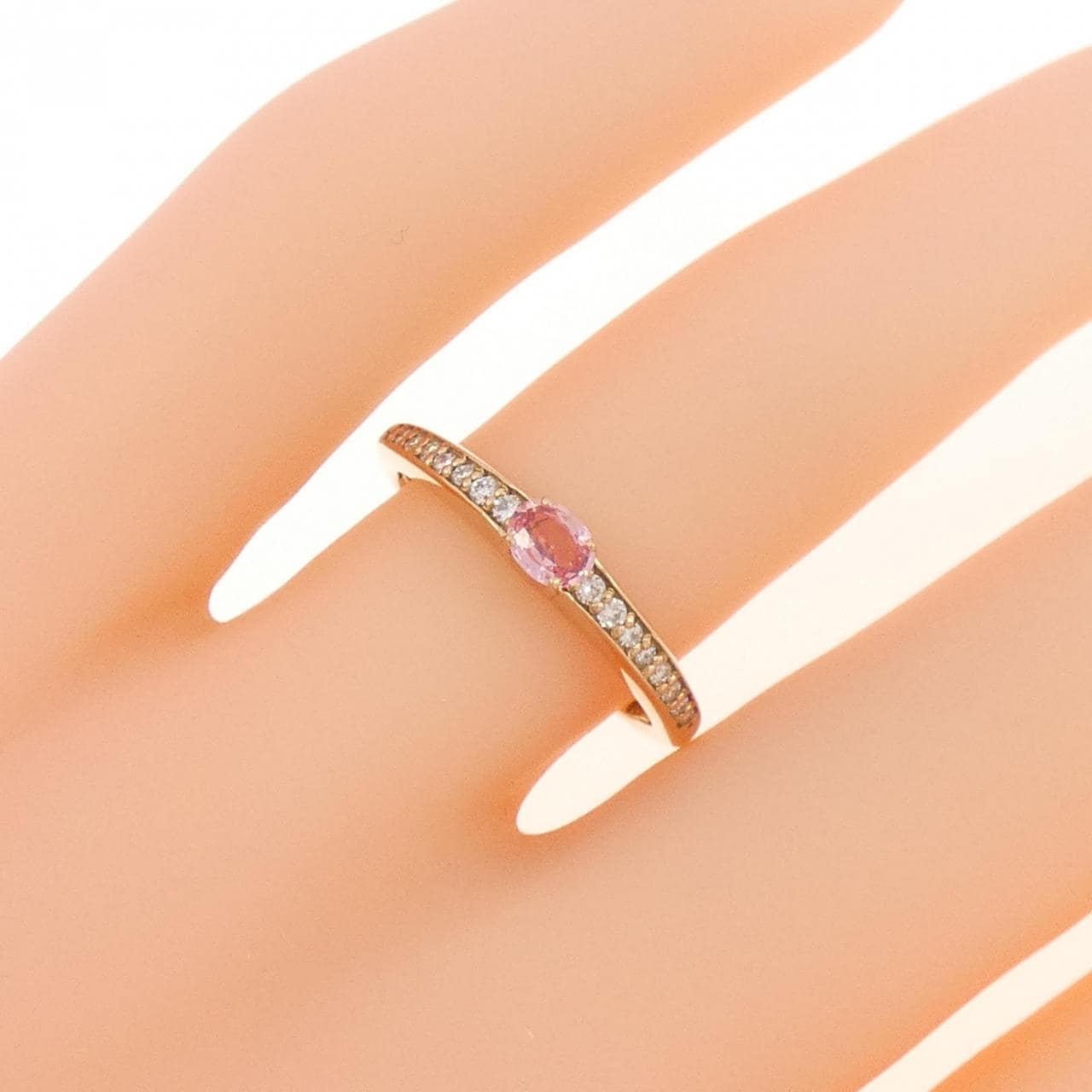K18PG Sapphire Ring 0.183CT
