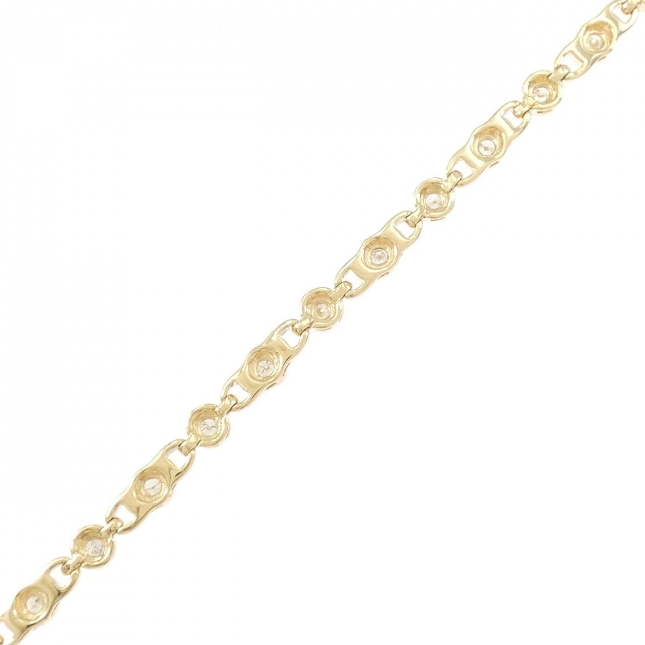 K18YG ダイヤモンド ブレスレット 1.00CT