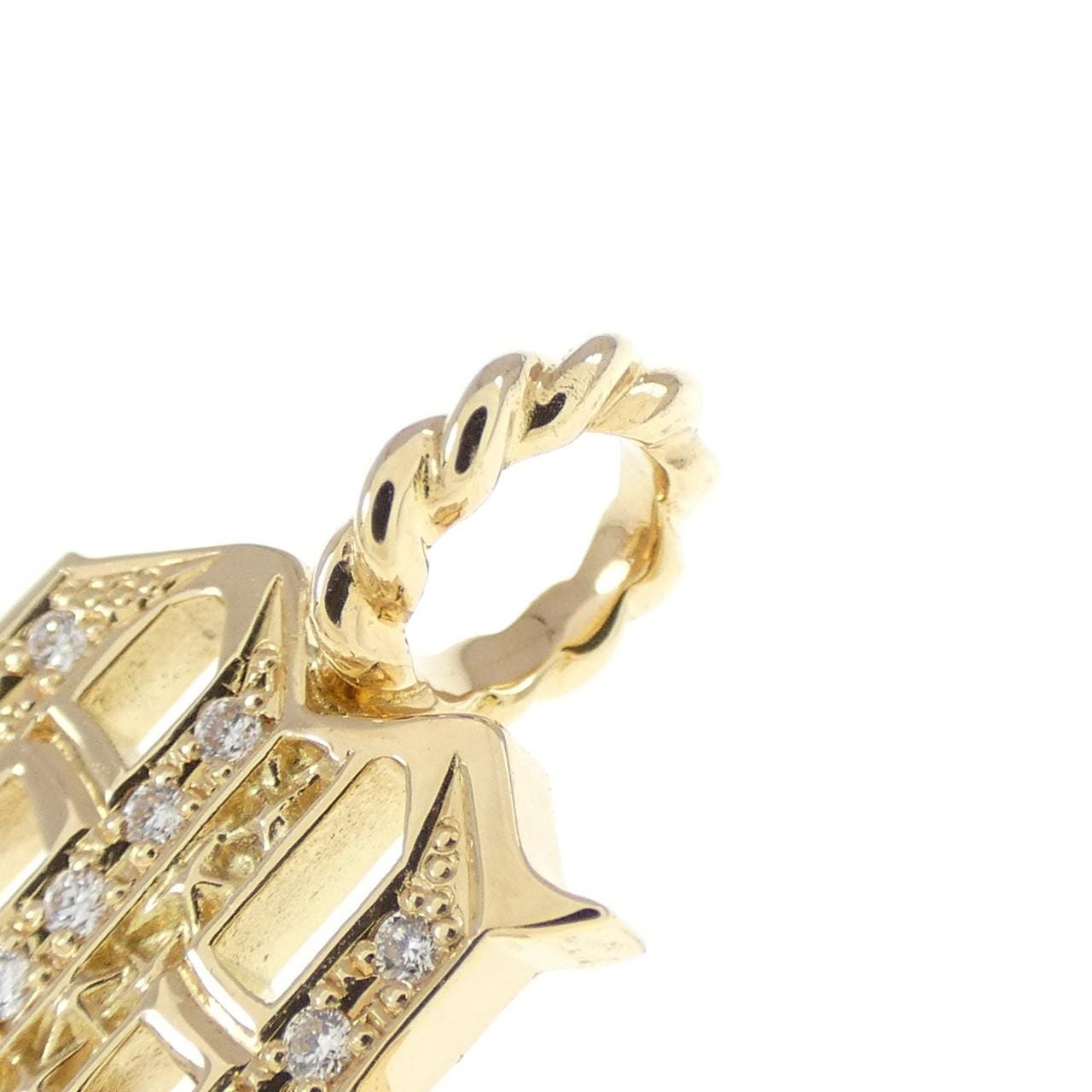 エスジェーエックス イニシャルチャーム ペンダント 0.05CT