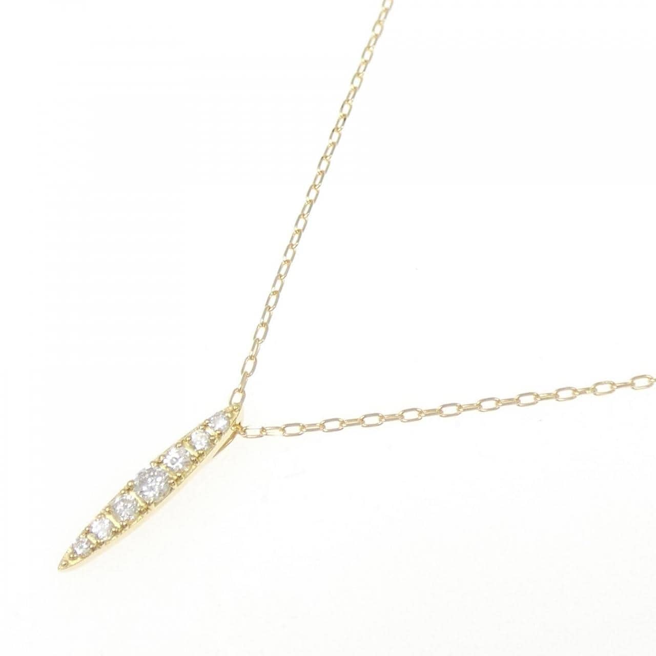 K18YG ダイヤモンド ネックレス 0.15CT