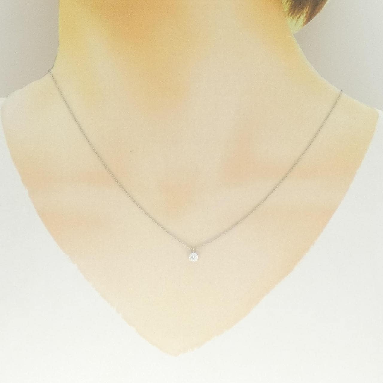 【リメイク】PT900/PT850 ダイヤモンド ネックレス 0.213CT D VVS1 3EXT H&C