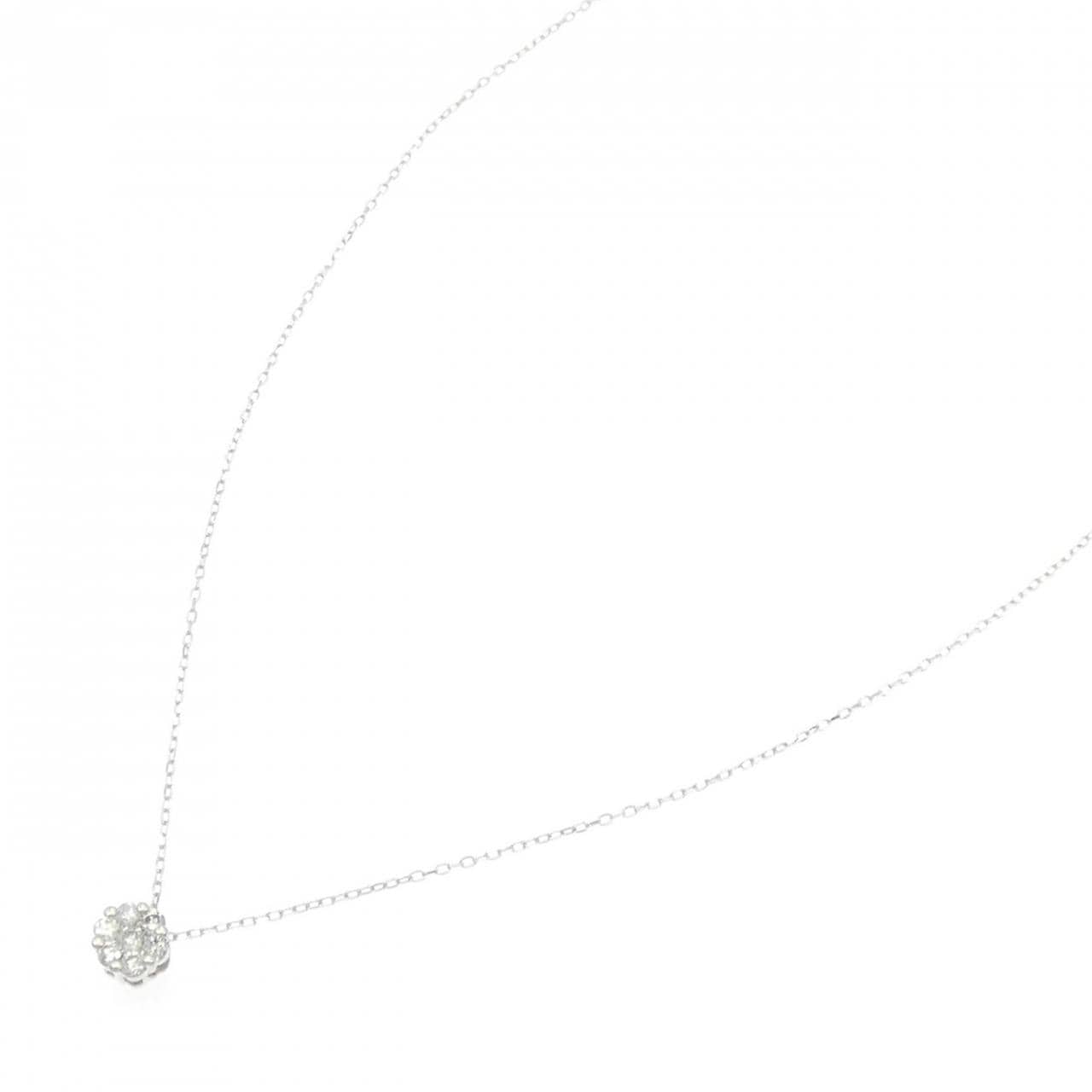 K10WG ダイヤモンド ネックレス 0.20CT