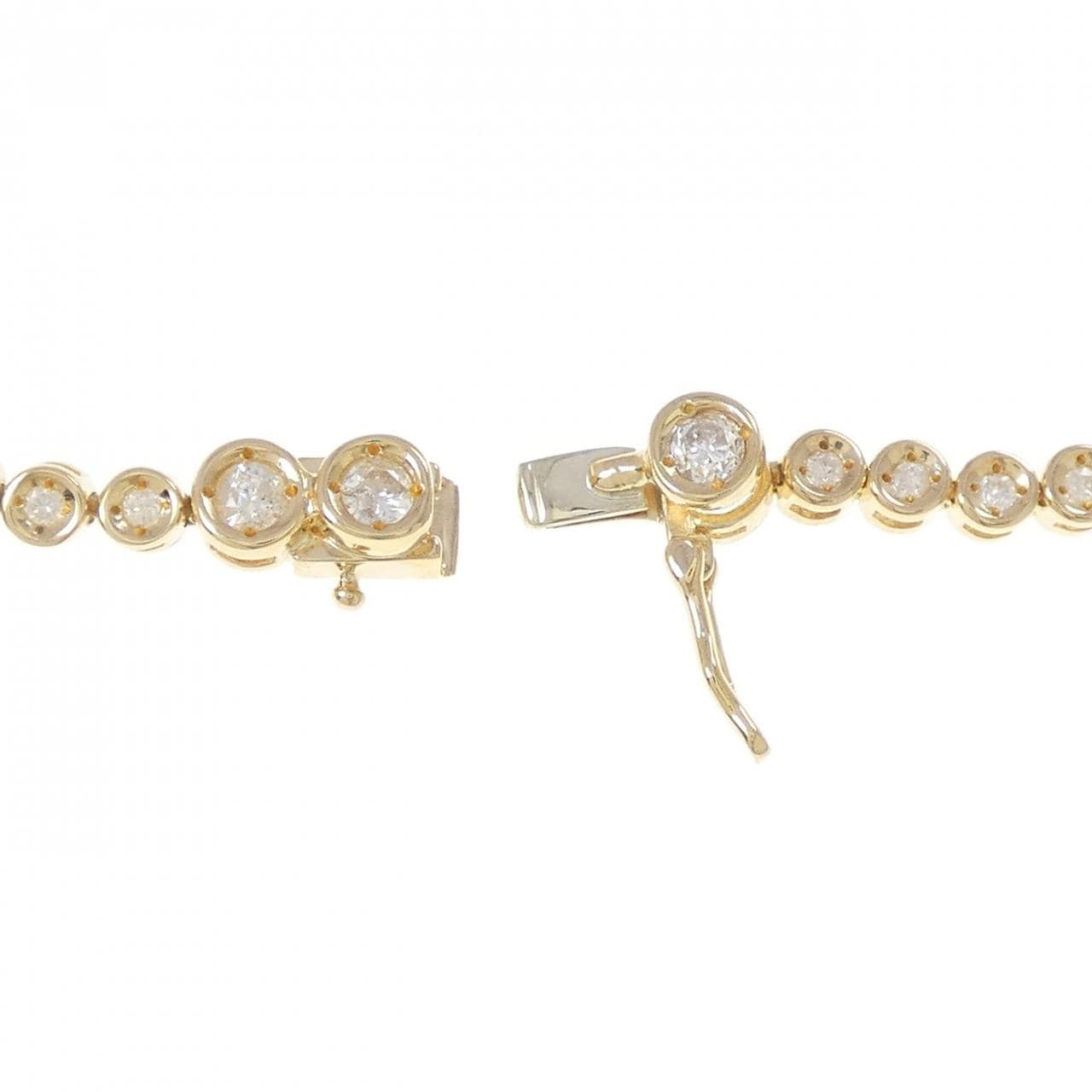 K18YG ダイヤモンド ブレスレット 1.00CT
