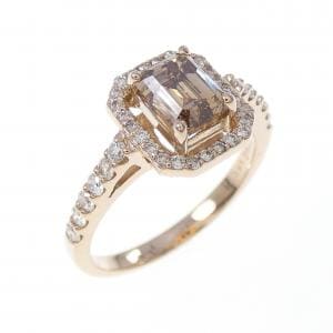 K18PG ダイヤモンド リング 1.080CT