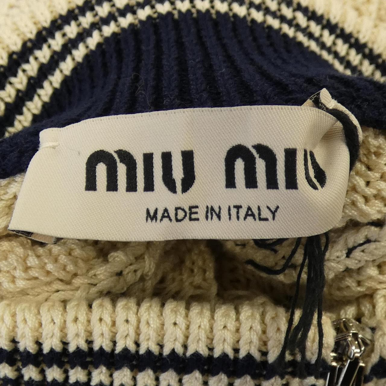 ミュウミュウ MIU MIU コットンファスナーカーディガン MMF01I SOOO 1847 カーディガン