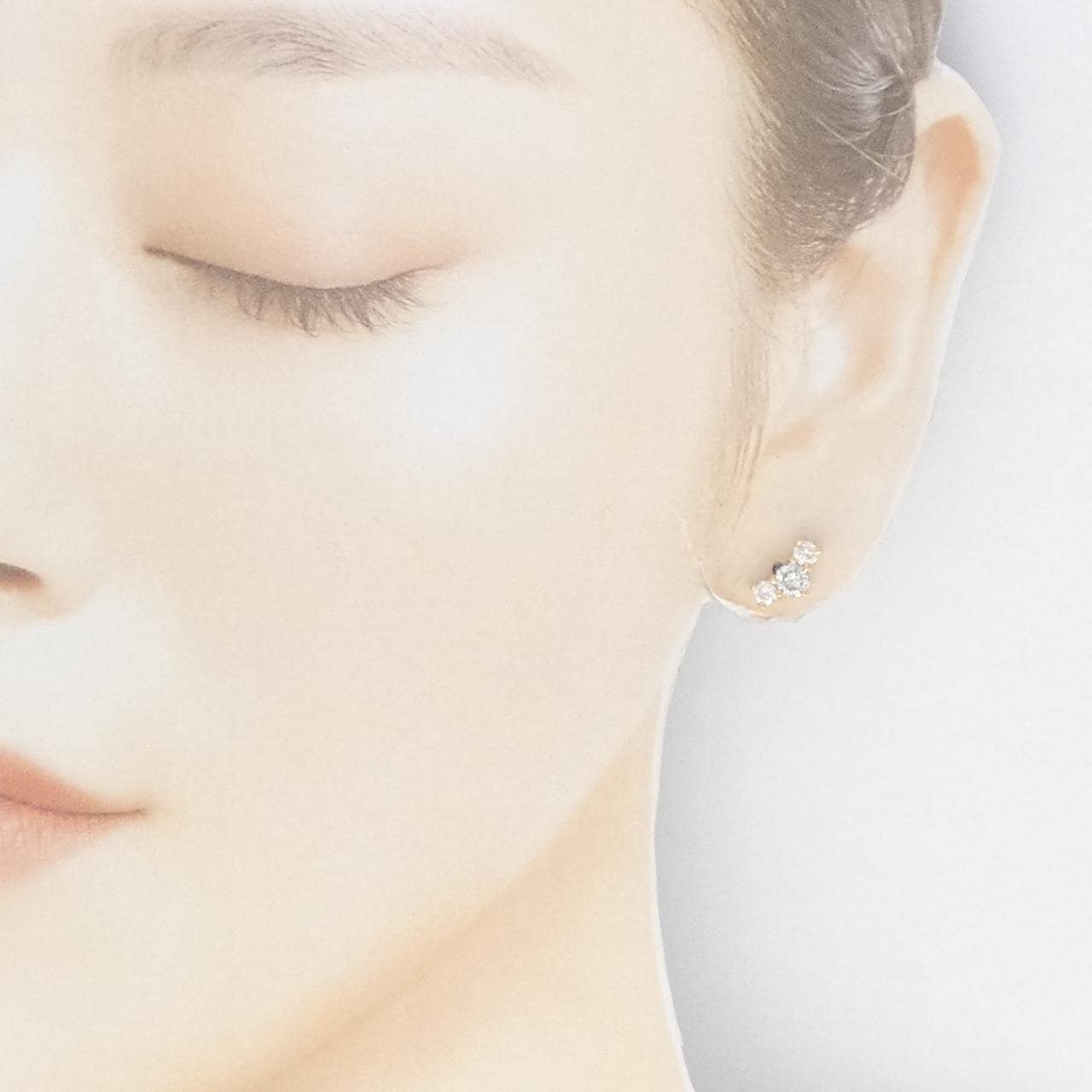 K18YG ダイヤモンド ピアス 1.015CT