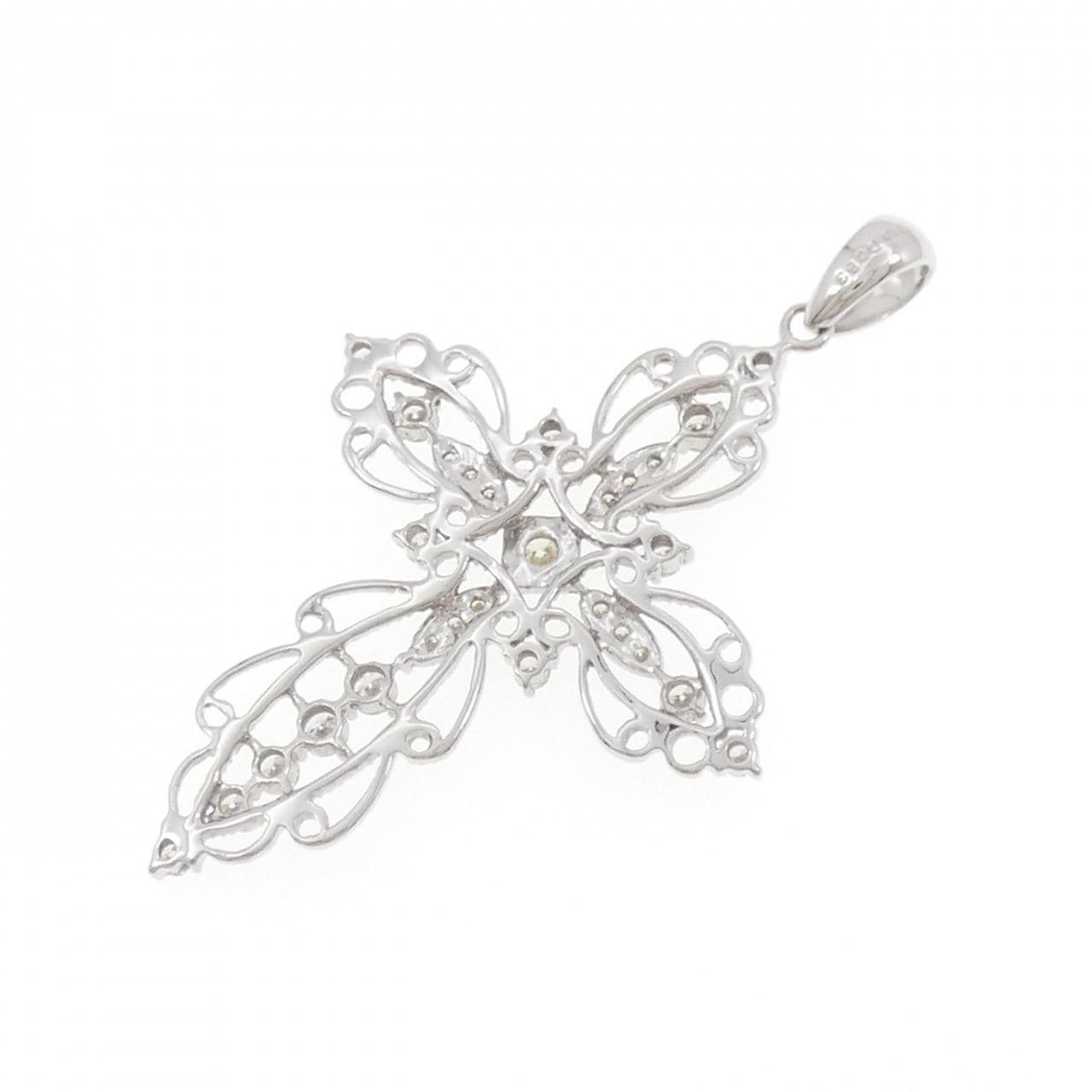 750WG ダイヤモンド ペンダント 0.83CT