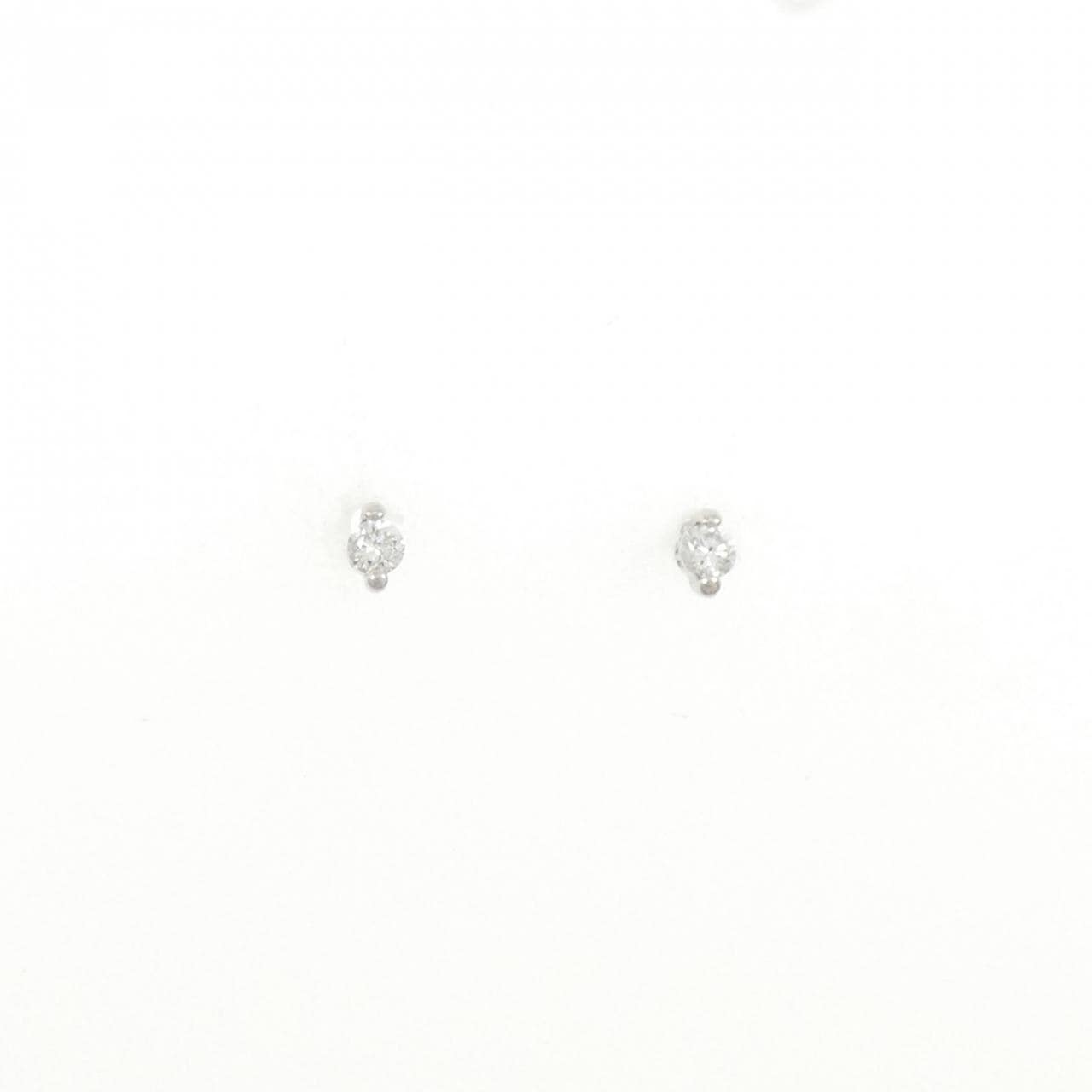 PT900单钻钻石耳环 0.10CT