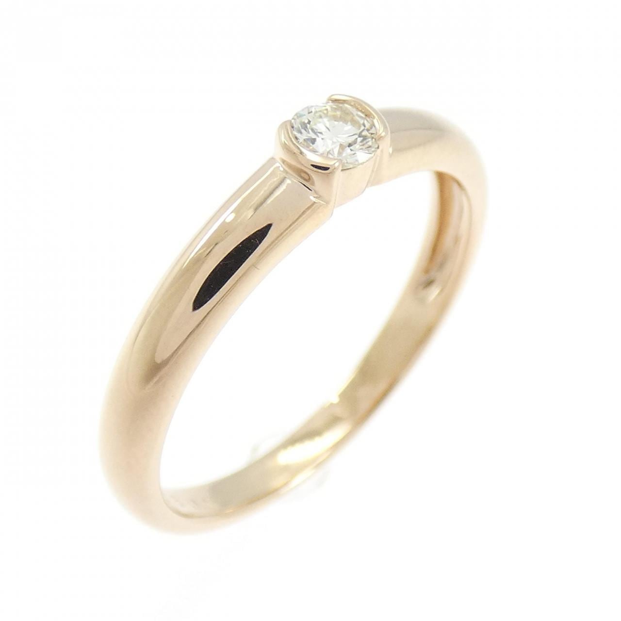 K18PG ダイヤモンド リング 0.10CT