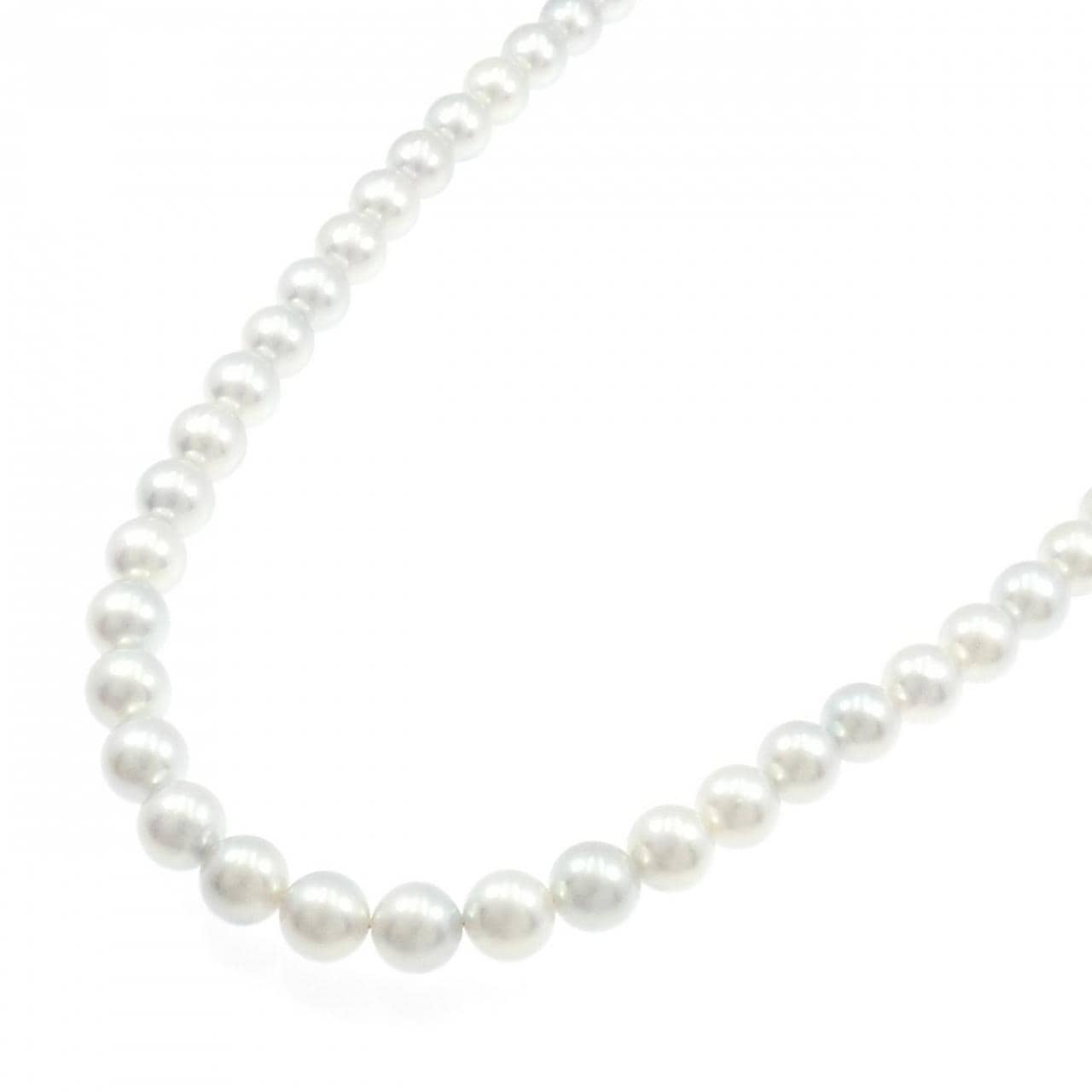 シルバークラスプ アコヤパール ネックレス 7.5-8mm