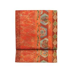 袋帯　伊那紬　全通柄