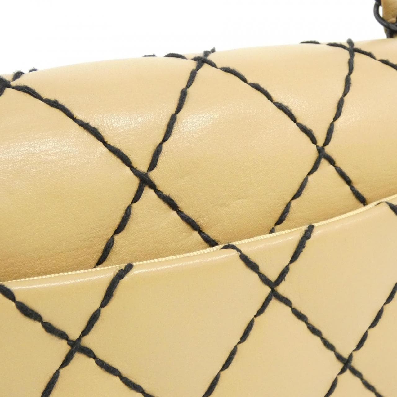 【ヴィンテージ】シャネル ワイルドステッチ ライン 14687 ショルダーバッグ