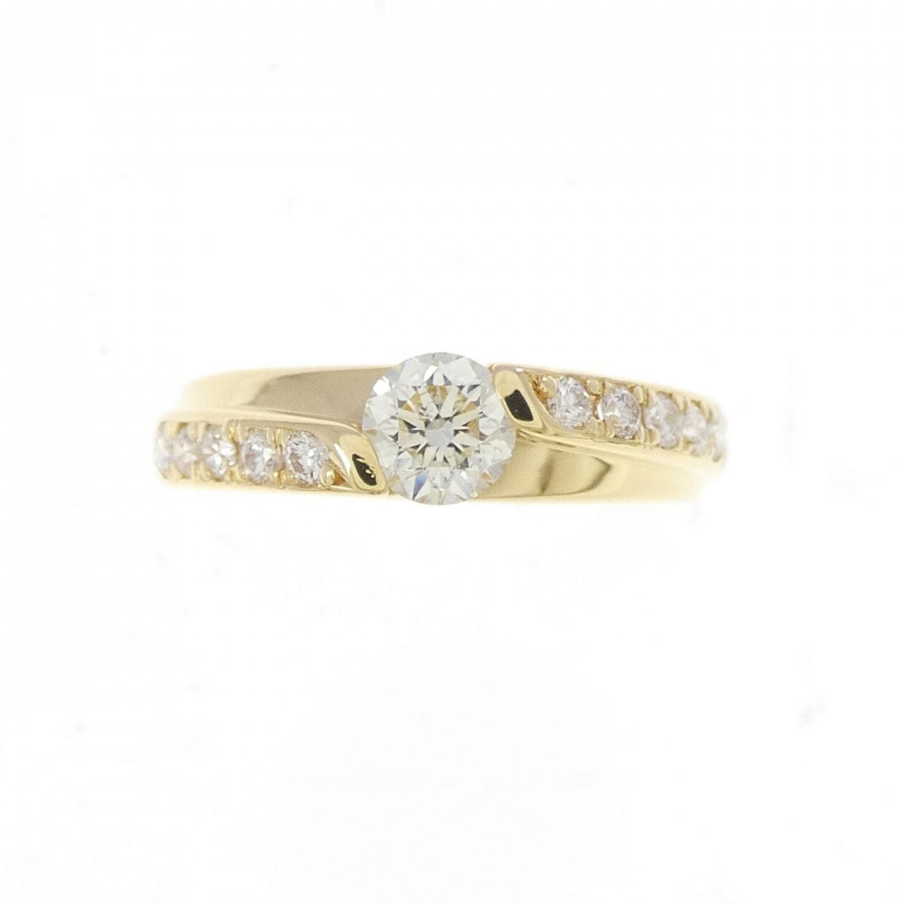 K18YG ダイヤモンド リング 0.314CT