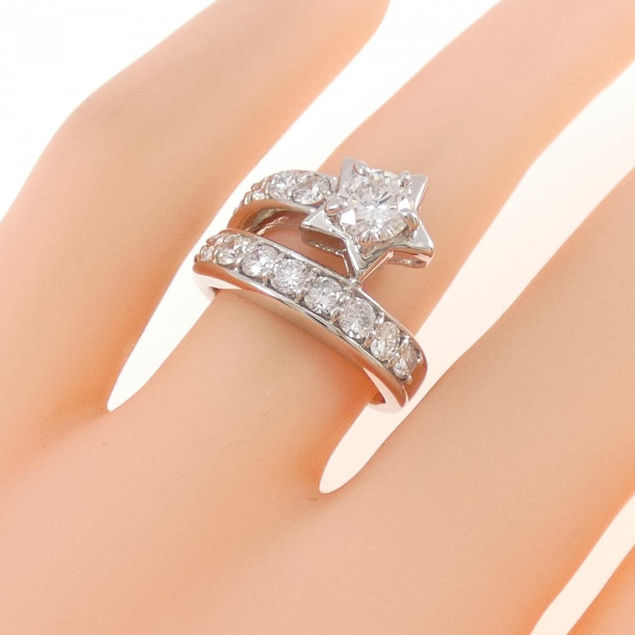 PT900 スター ダイヤモンド リング 0.591CT