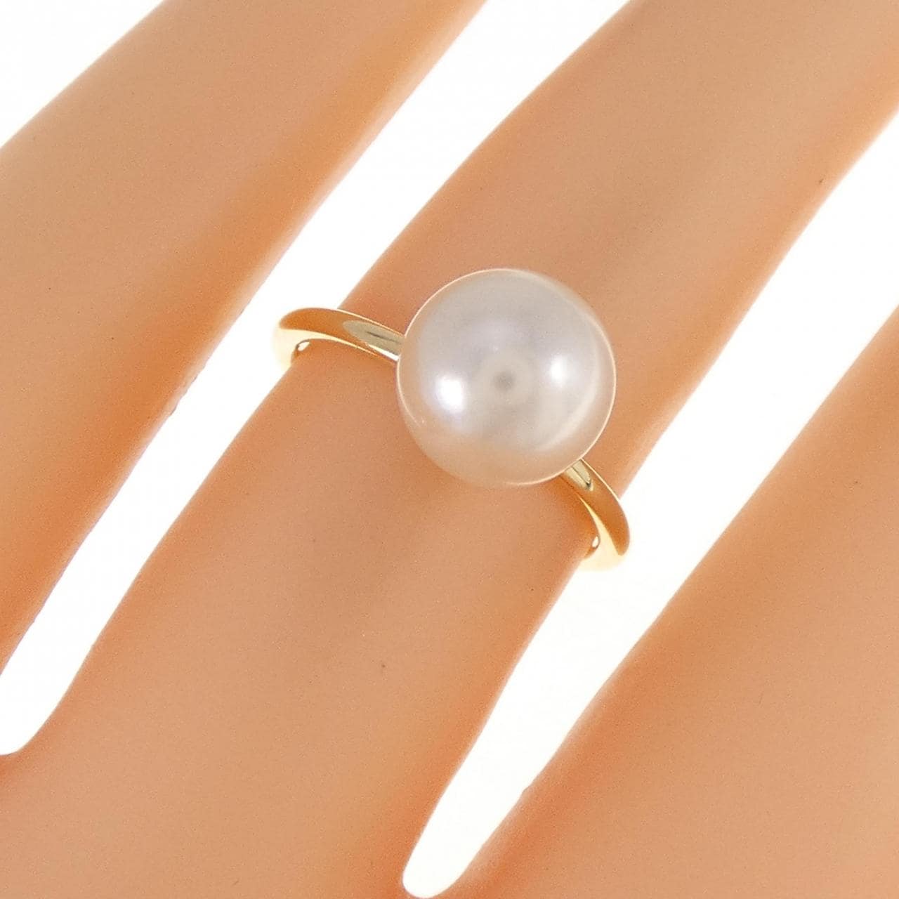 K18YG Akoya pearl ring 8.0mm