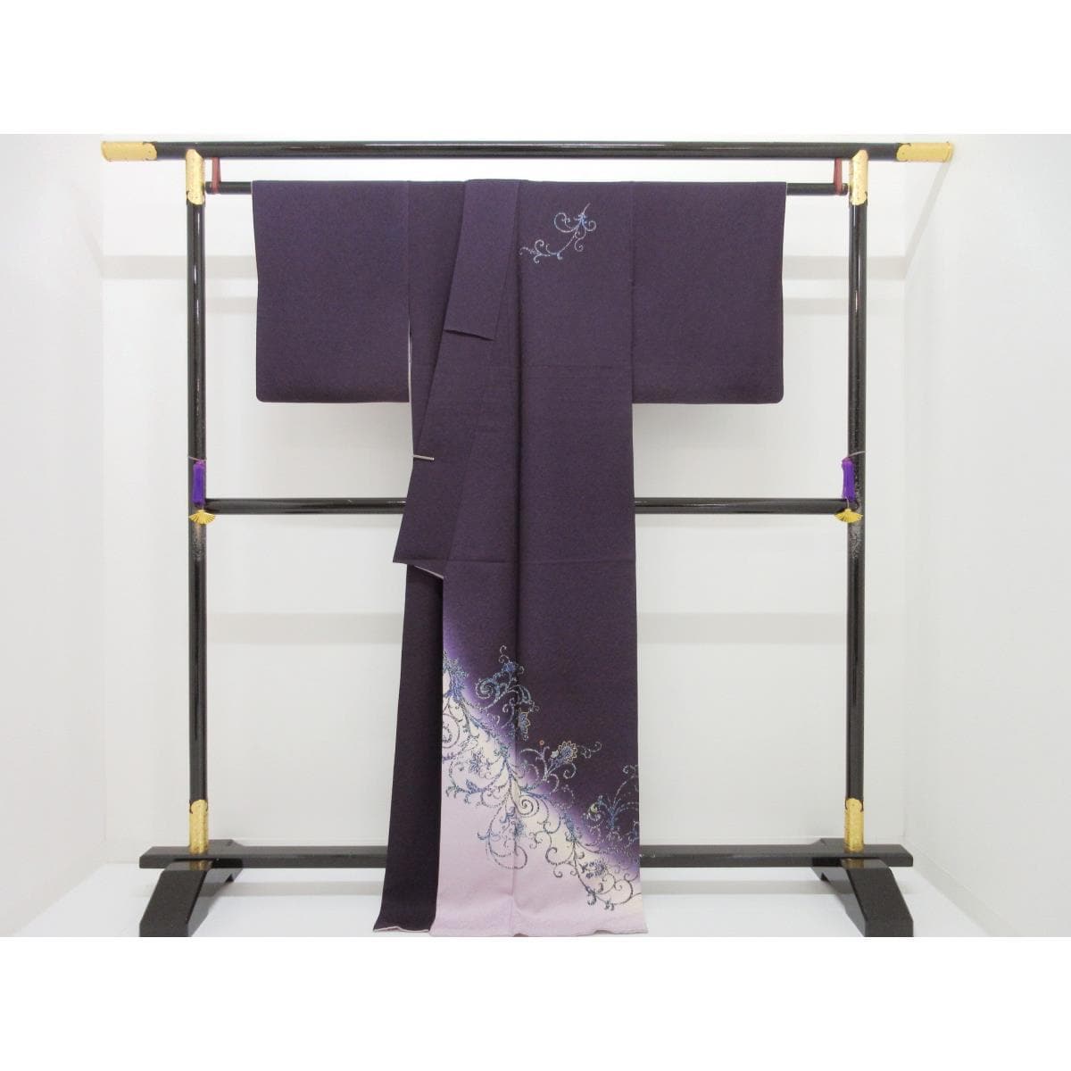 訪問着　【藤本隆士】螺鈿入り　身幅２Ｌ寸