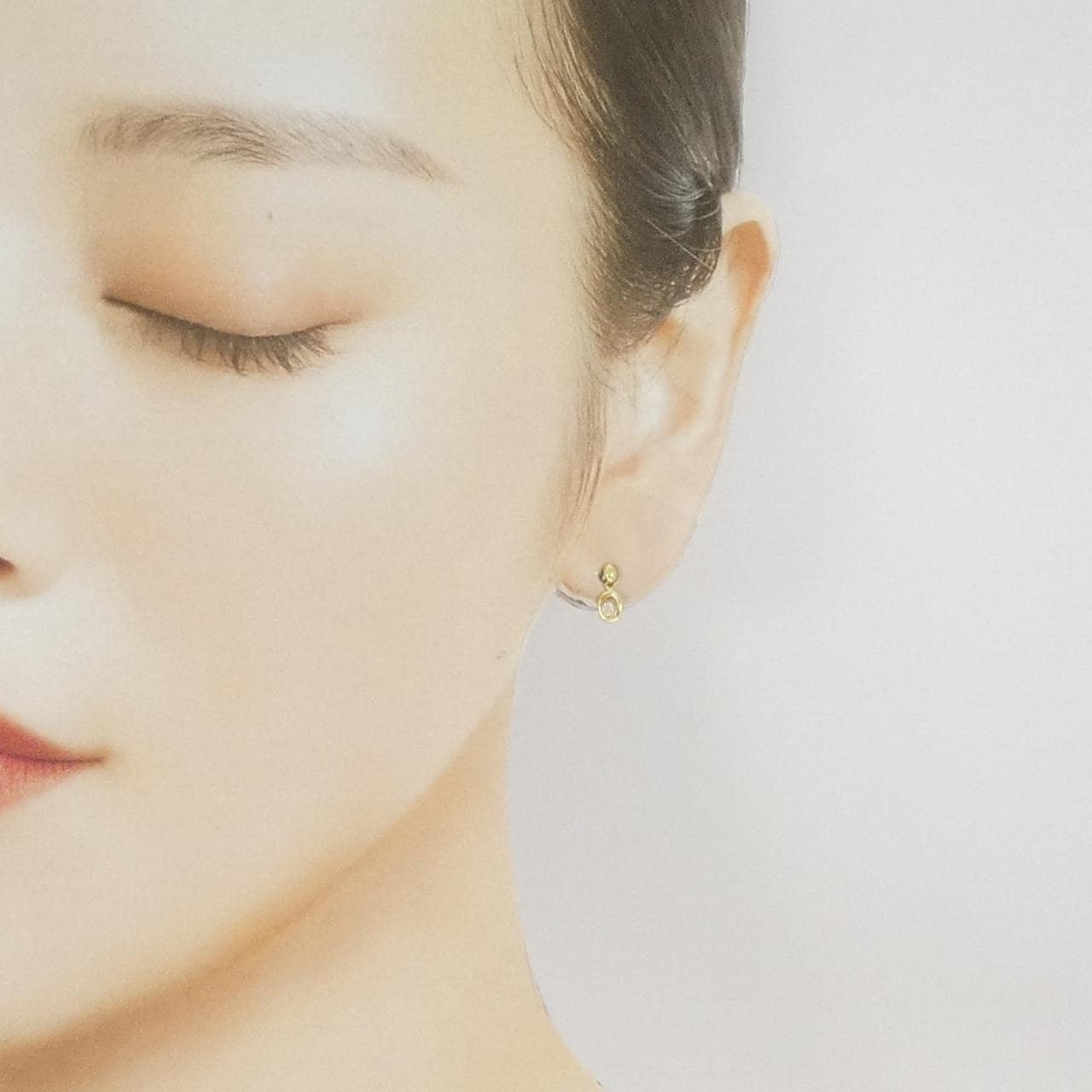 K18YG ダイヤモンド ピアス 0.04CT