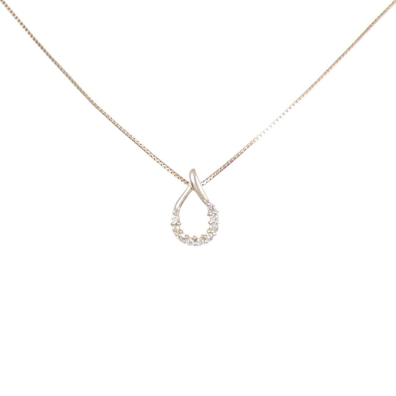 K10PG ダイヤモンド ネックレス 0.045CT