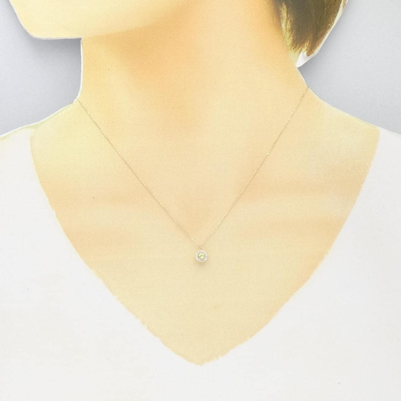 [BRAND NEW] K10YG Peridot necklace