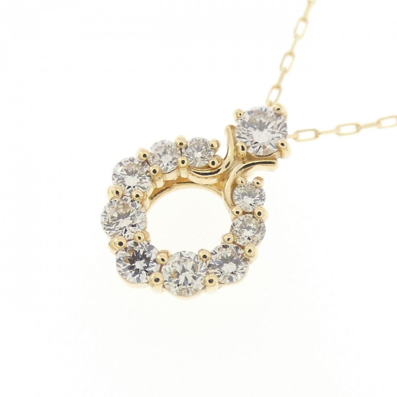 【新品】K18YG ダイヤモンド ネックレス 0.20CT