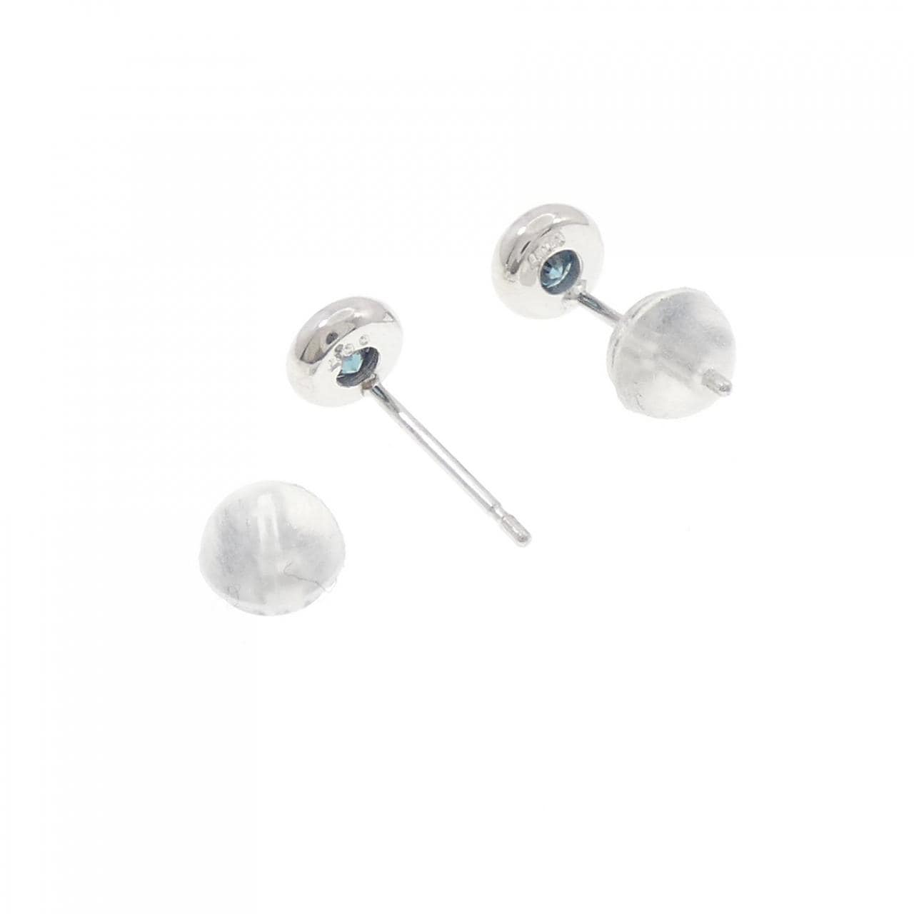 K18WG ダイヤモンド ピアス 0.14CT