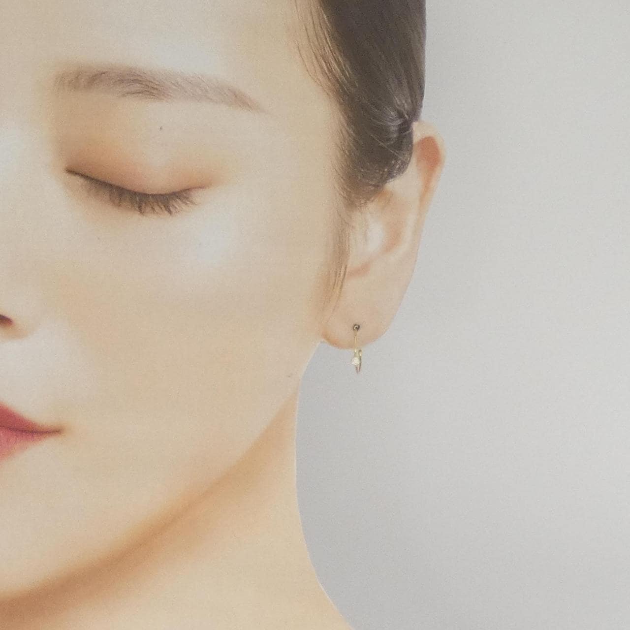 750YG/K18YG ダイヤモンド ピアス