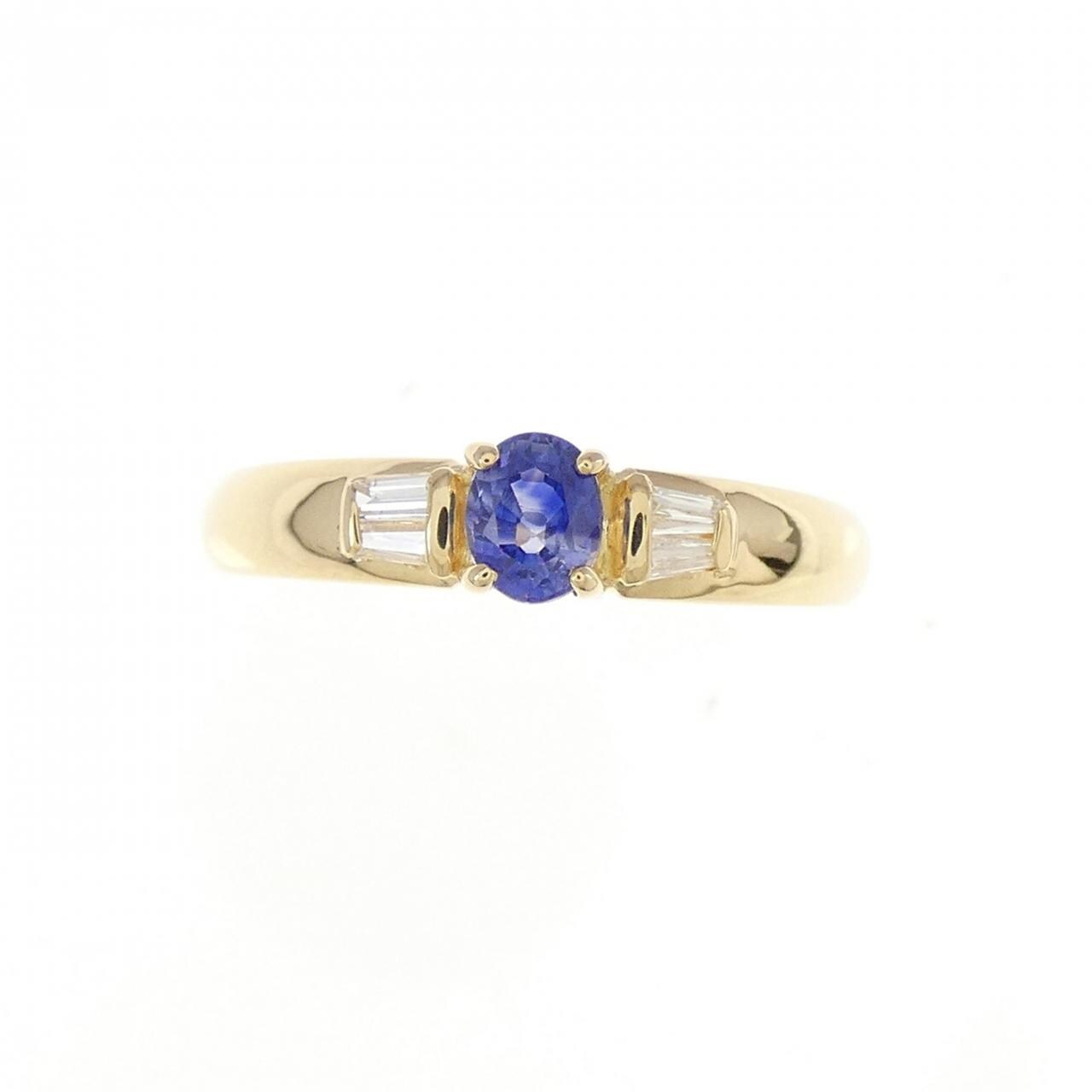 K18YG サファイヤ リング 0.27CT