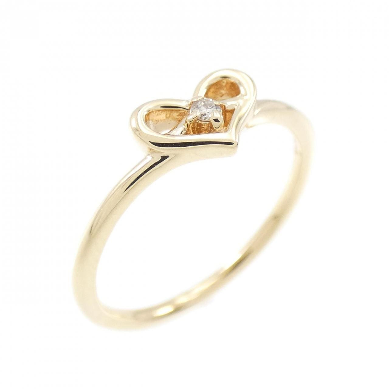 Agete heart Diamond ring 0.01CT