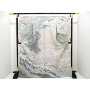【未使用品】単衣　訪問着　友禅加工