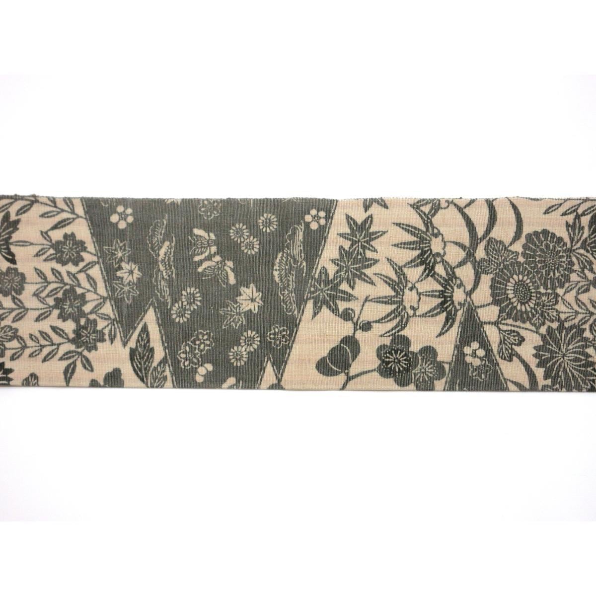 名古屋帯　染紬　全通柄