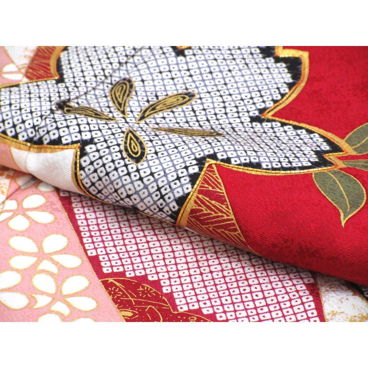 振袖　友禅金彩加工　きもの・長襦袢　２点セット