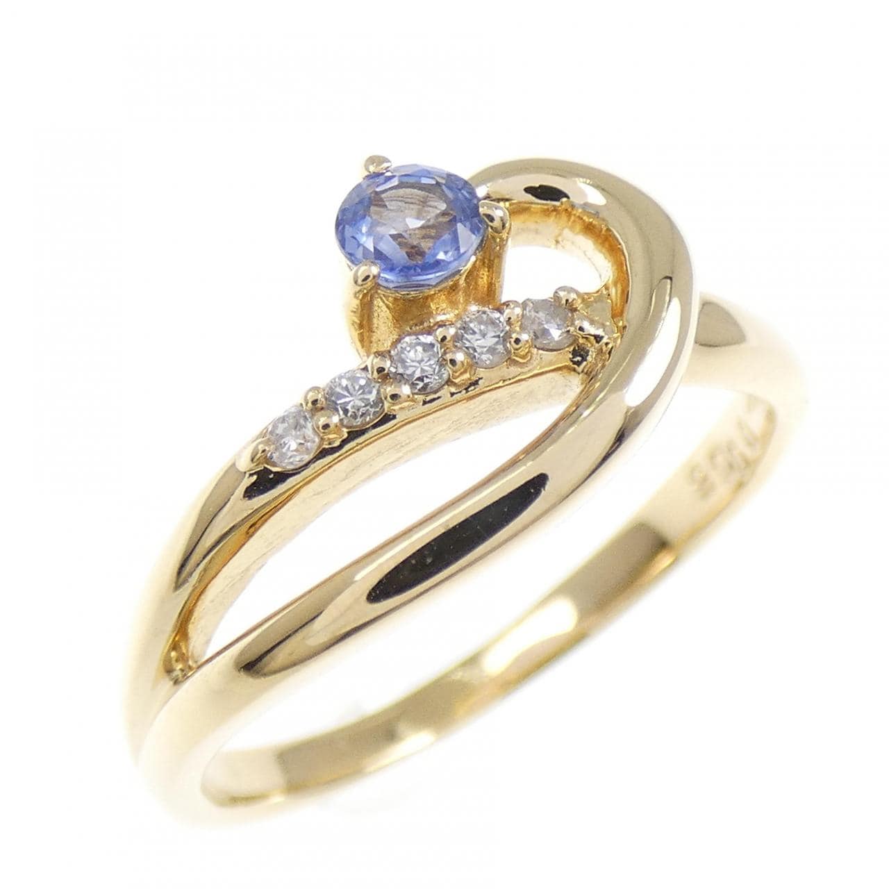 K18YG サファイヤ リング