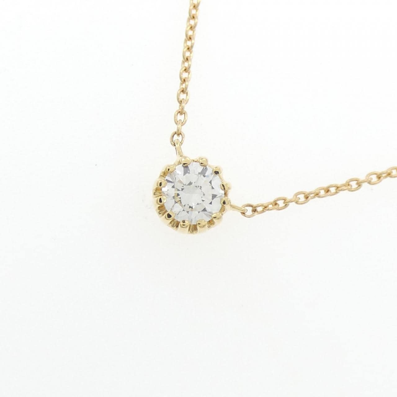 [Remake] K18YG Diamond Necklace 0.205CT D VS2 Good