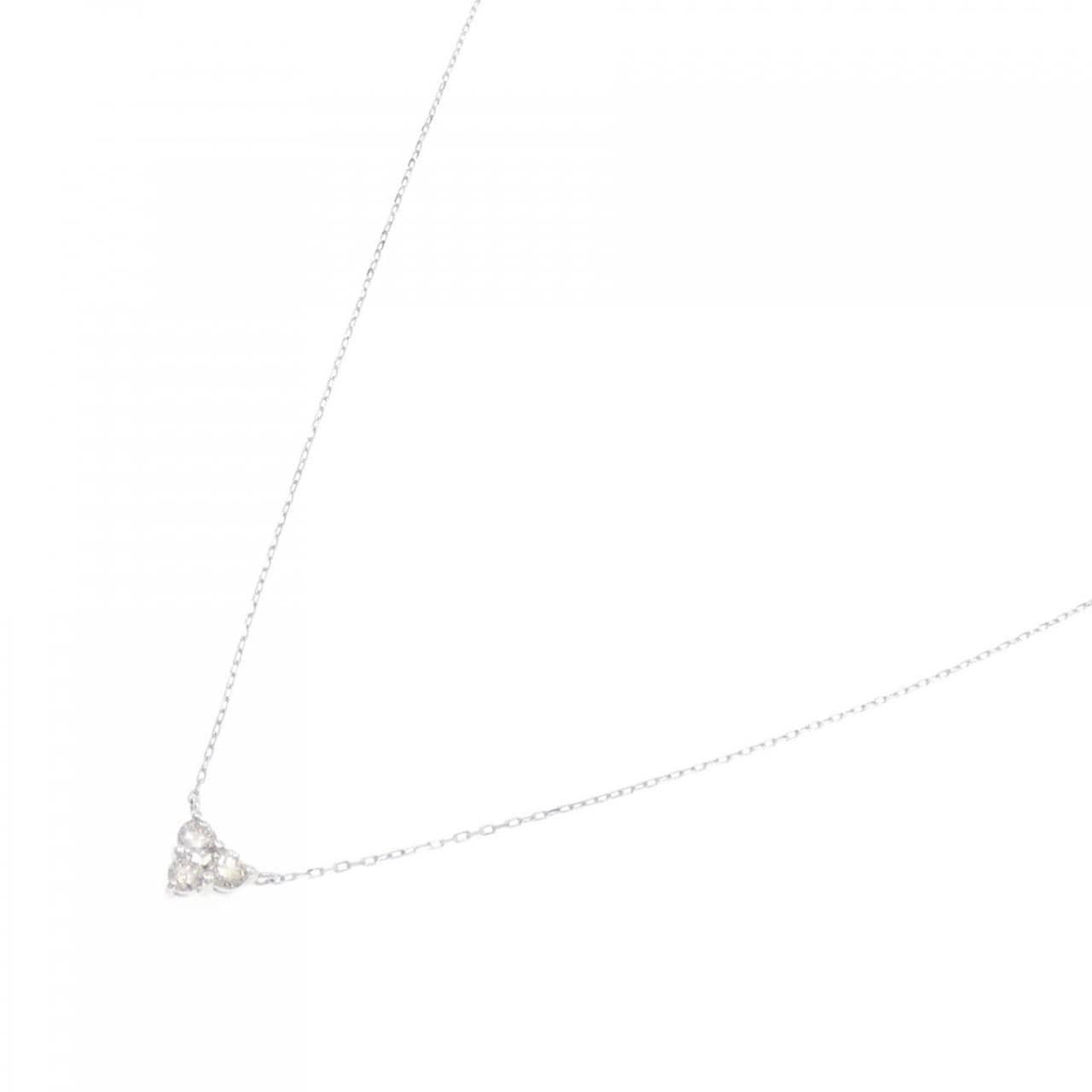 [BRAND NEW] K10WG Diamond necklace 0.10CT