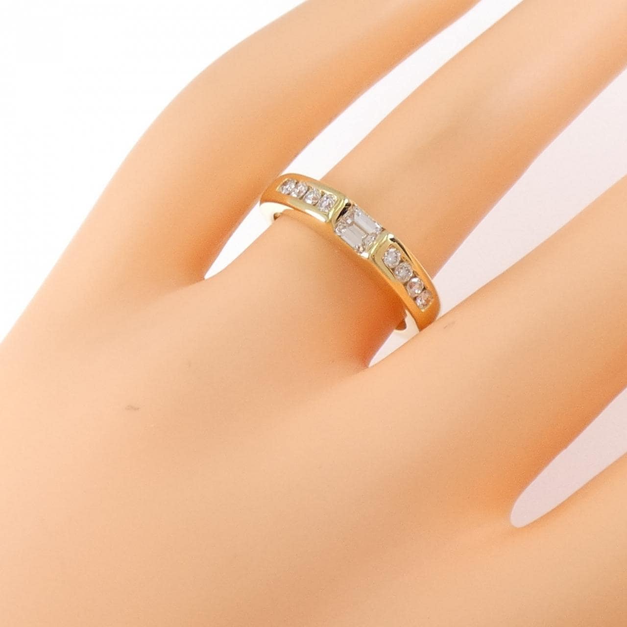 750YG ダイヤモンド リング 0.49CT