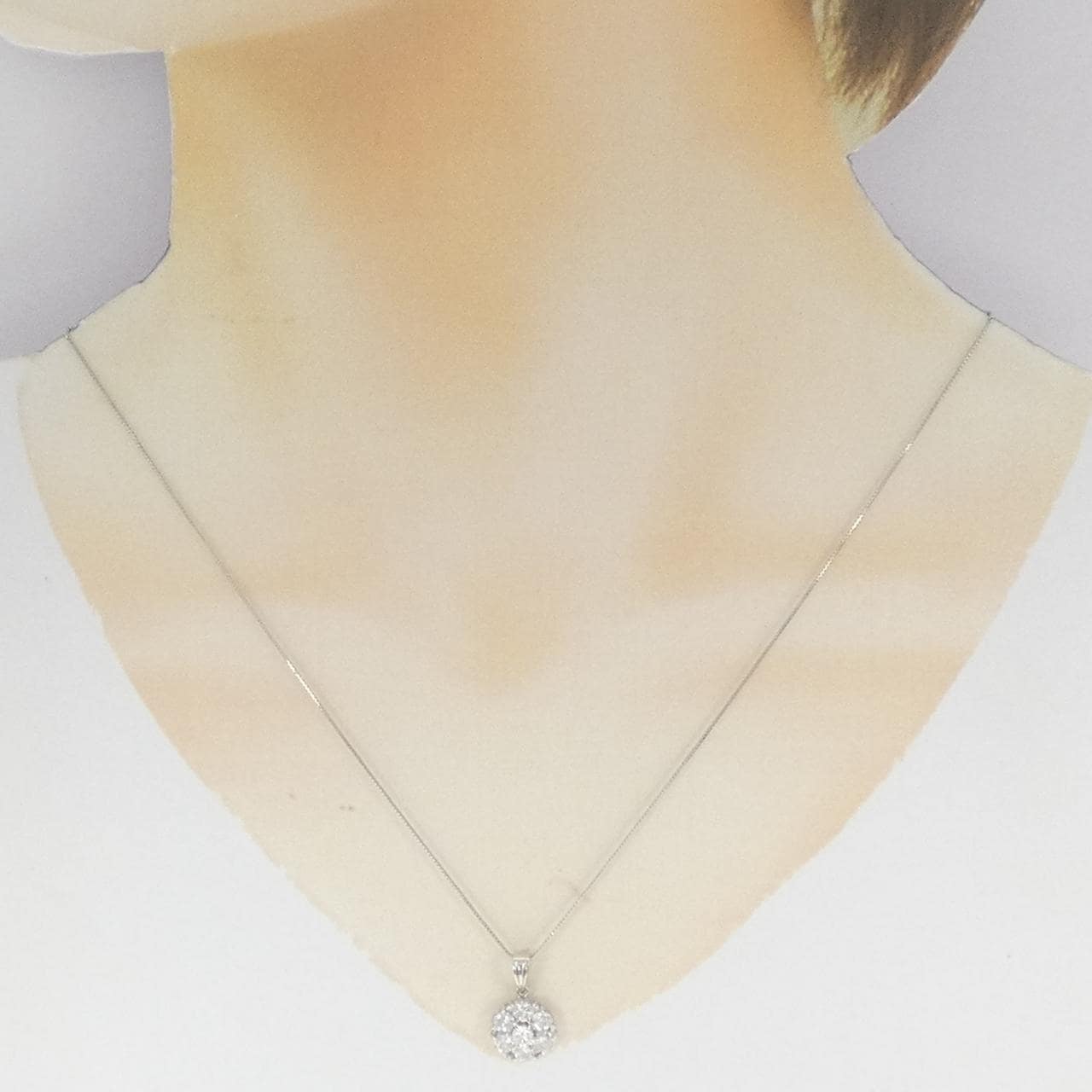 PT900/PT850 ダイヤモンド ネックレス 1.01CT