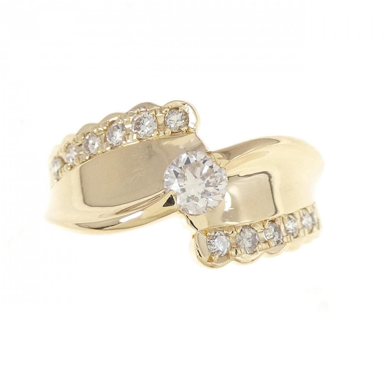 K18YG ダイヤモンド リング 0.50CT