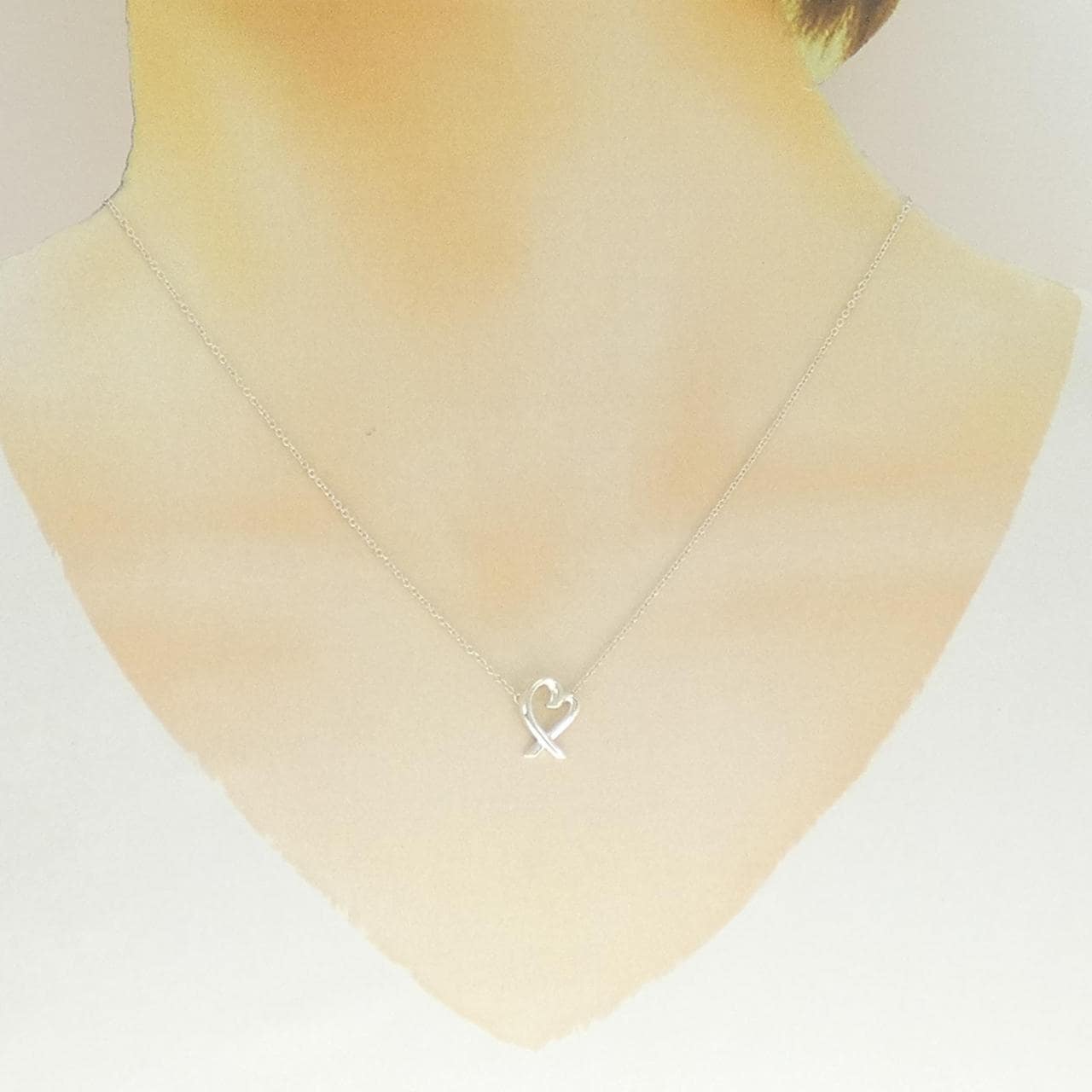 ティファニー ラビングハート ネックレス