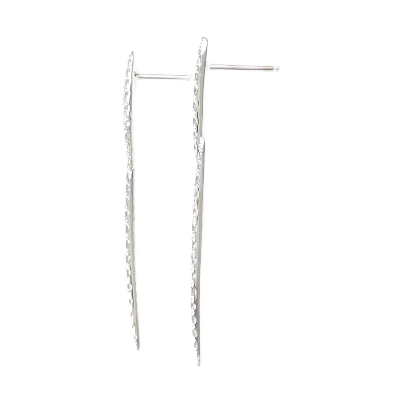 K18WG ダイヤモンド ピアス