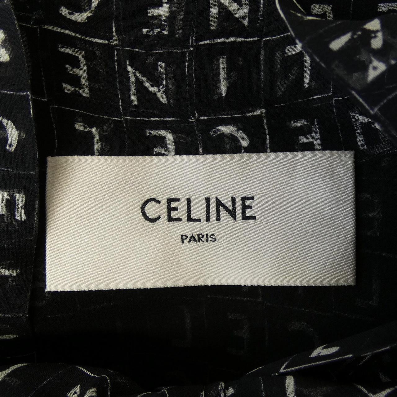 セリーヌ CELINE ラヴェリエール ミニドレス トリオンフ TRIOMPHE 2R91H904U ワンピース