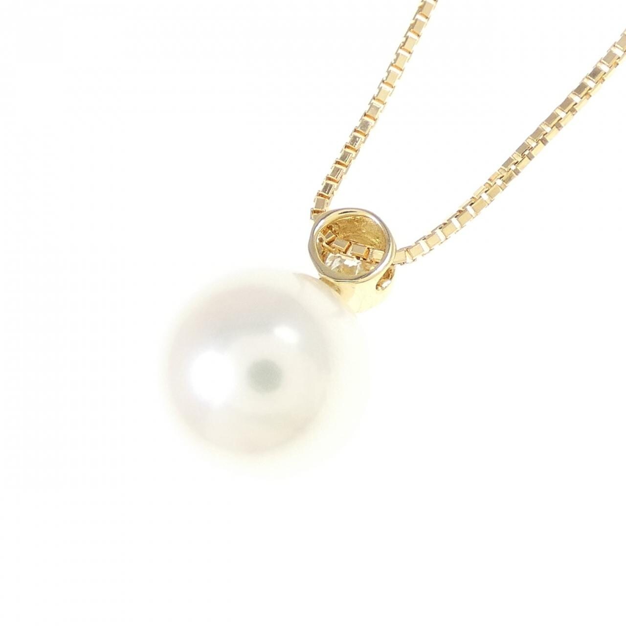 K18YG アコヤパール ネックレス 8mm