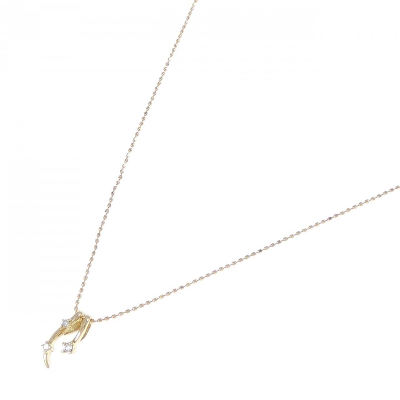 K18YG ダイヤモンド ネックレス 0.04CT