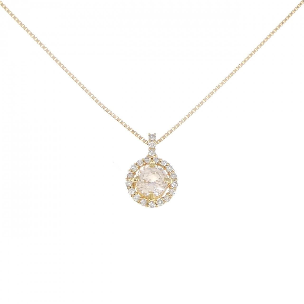 [BRAND NEW] K18YG Sapphire Necklace 0.69CT