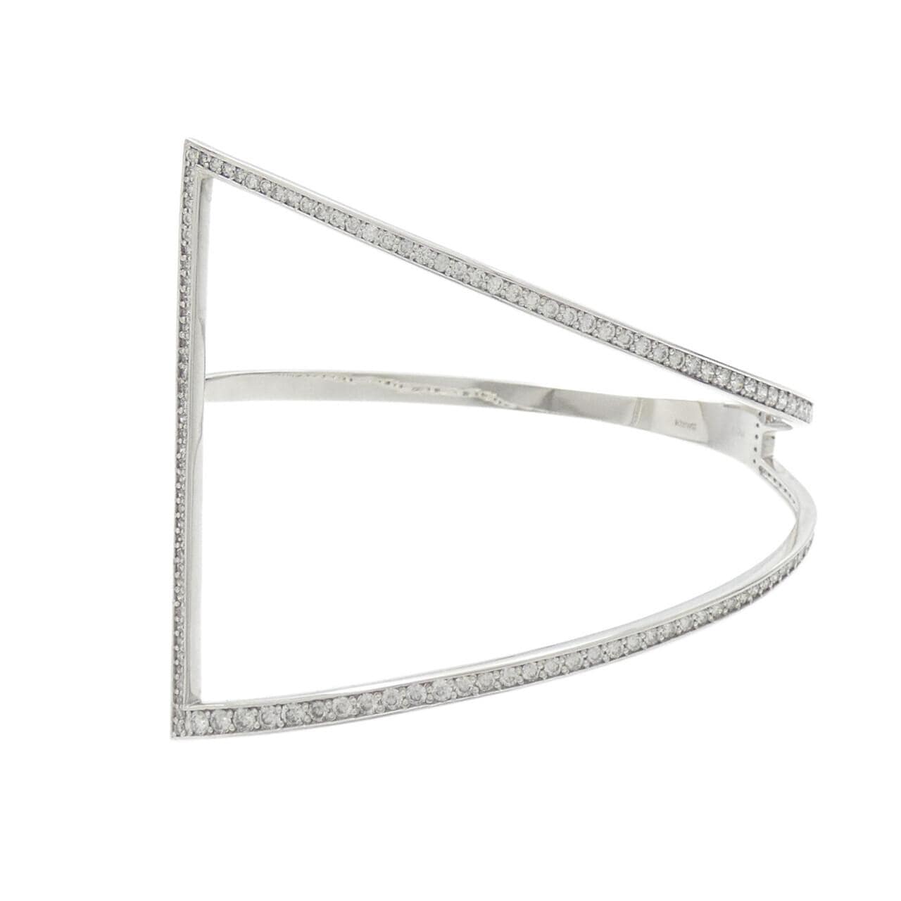 K18WG Diamond Bangle 1.76CT