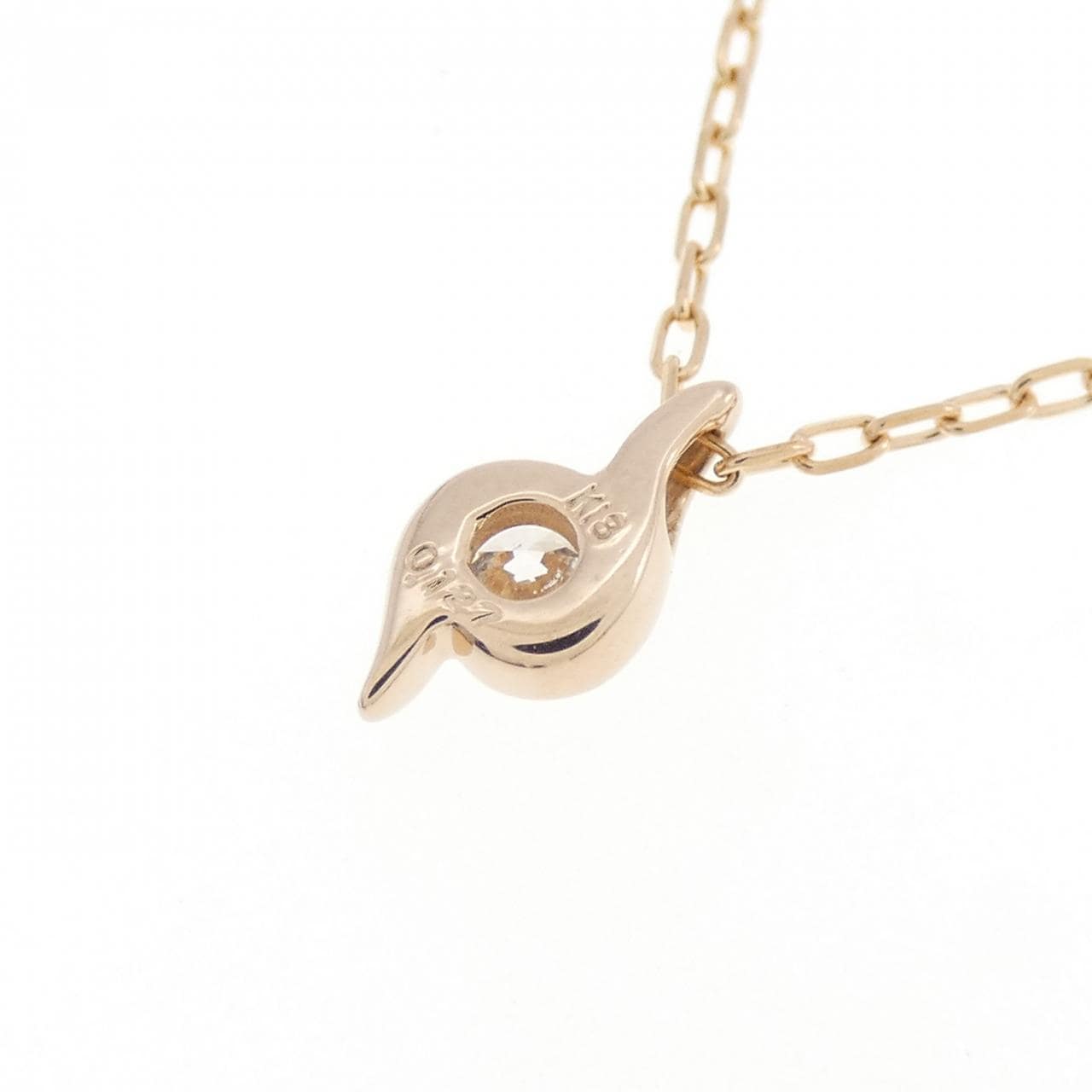 K18PG ダイヤモンド ネックレス 0.127CT