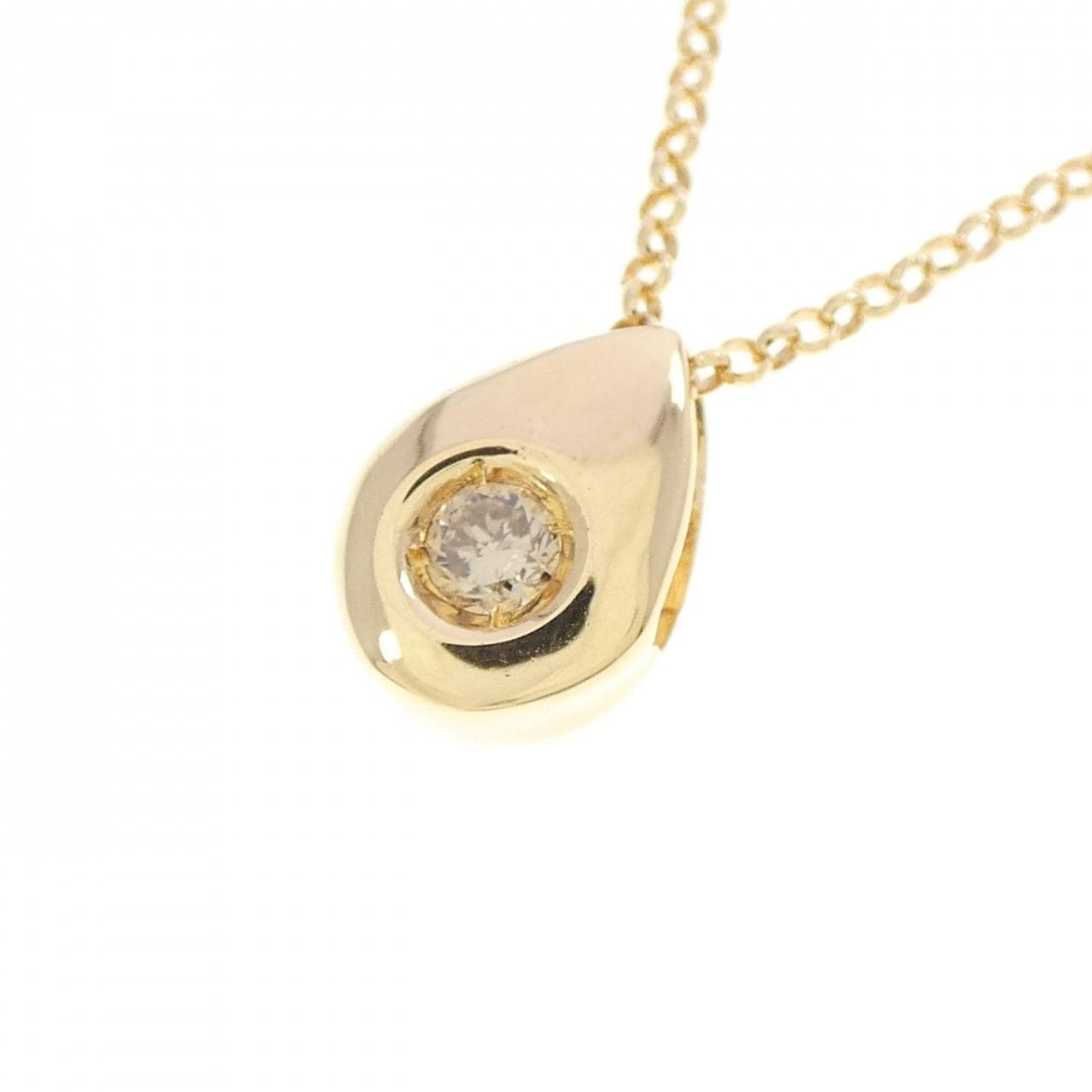 K18YG ダイヤモンド ネックレス 0.05CT