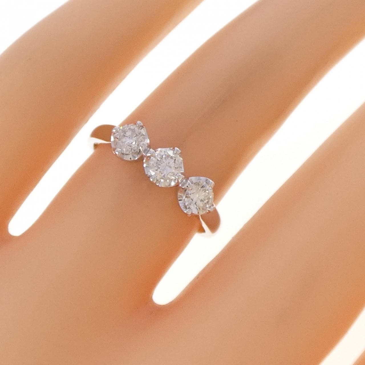 K18WG ダイヤモンド リング 0.52CT