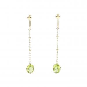 K18YG Peridot Earrings